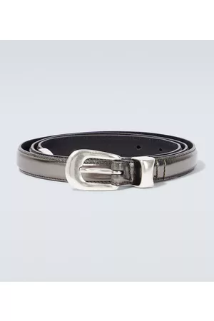 OUR LEGACY Metallic leather belt