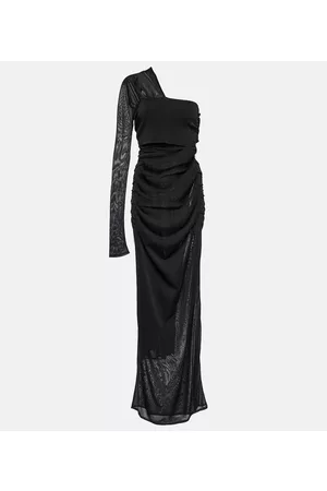 Saint Laurent Asymmetric one-sleeve gown