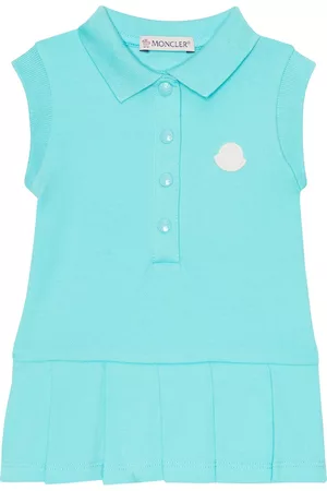 Moncler Baby cotton-blend piquÃ© dress