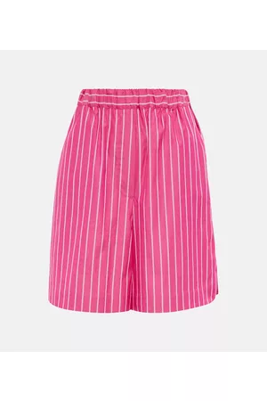 Max Mara Leisure Vezzo striped cotton shorts