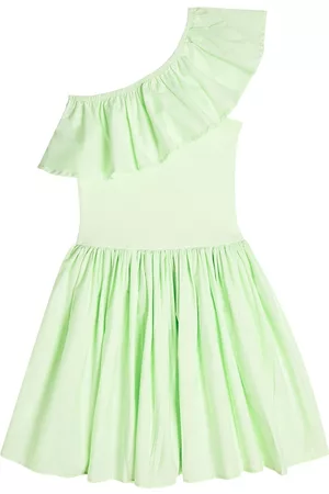 Molo Kobieta Sukienki Bawełniane - ChloÃ©y ruffled-trimmed cotton dress