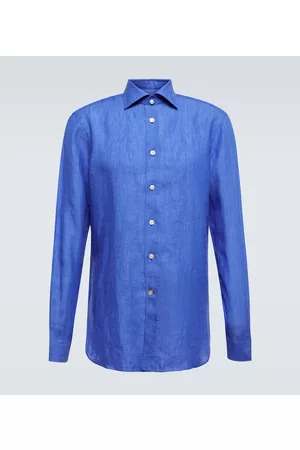 Kiton Long-sleeve linen shirt