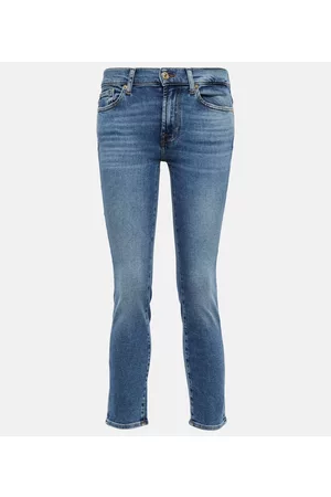 7 for all Mankind Roxanne mid-rise slim jeans