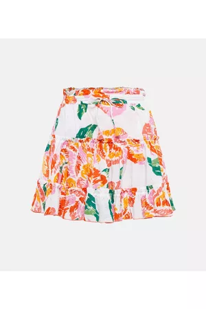POUPETTE ST BARTH Clara printed cotton miniskirt