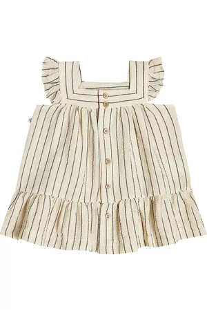 YOOX Baby Miriam cotton crÃªpe striped dress
