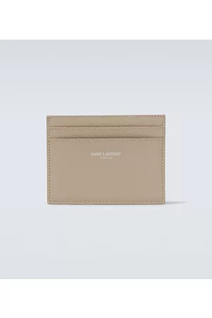 Saint Laurent Kobieta Skórzany - Embossed leather card holder