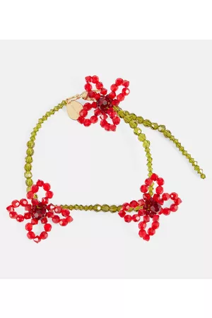 Simone Rocha Kobieta Luksusowe - Floral crystal bracelet