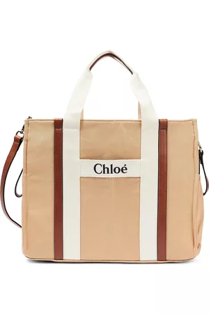 Chloé Leather-trimmed canvas changing bag