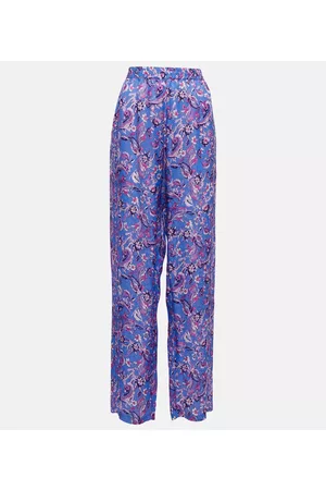Isabel Marant Piera printed silk-blend pants