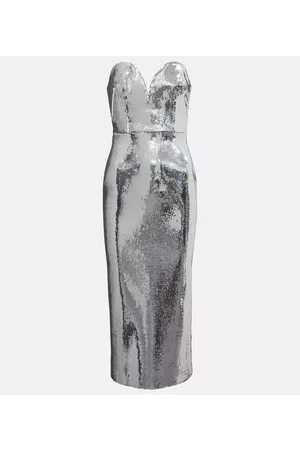 ALEX PERRY Hunter sequined strapless gown