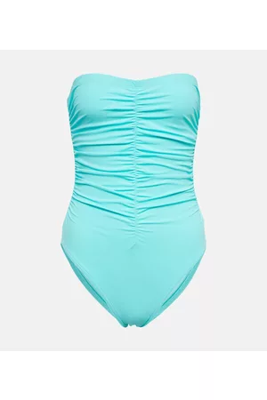 Karla Colletto Kobieta Stroje kąpielowe jednoczęściowe - Basics ruched bandeau swimsuit