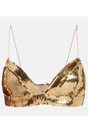 ALEX PERRY Aine sequined bralette