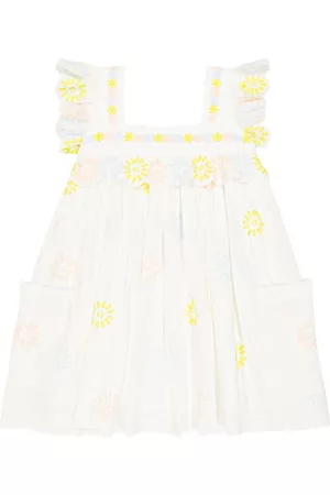 Stella McCartney Floral embroidered tulle dress