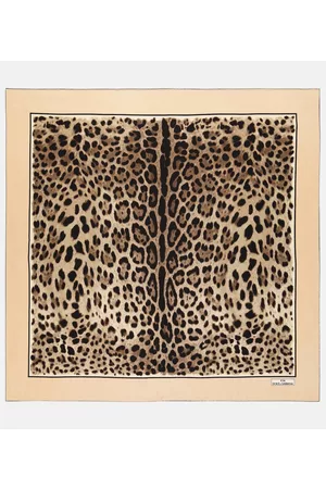 Dolce & Gabbana X Kim Kardashian leopard-print silk twill scarf