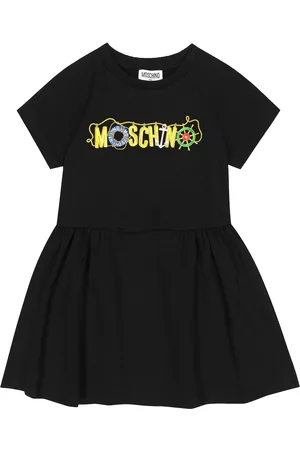 Moschino Logo cotton-blend jersey dress