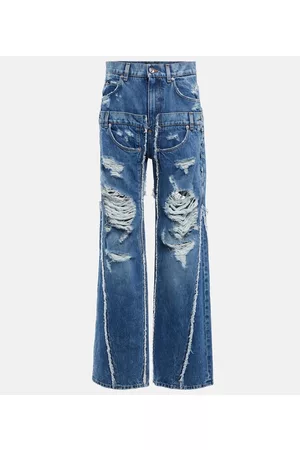 Dolce & Gabbana Kobieta Jeansy - X Kim patchwork ripped denim jeans