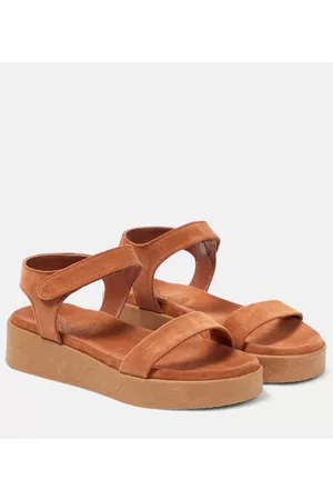 Ancient Greek Sandals Salamina suede platform sandals
