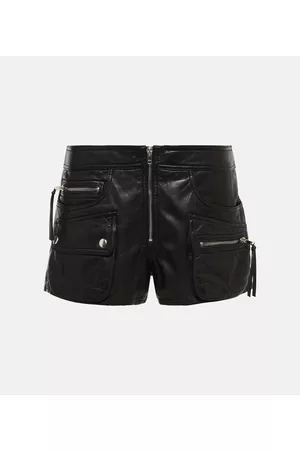 Isabel Marant Nazemi leather cargo shorts
