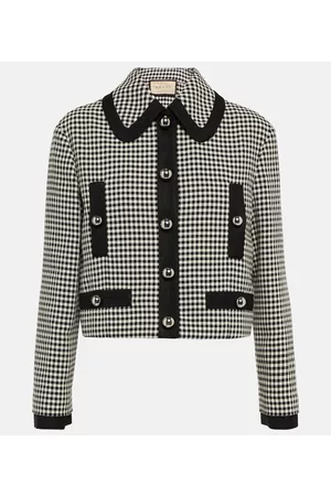 Gucci Checked cotton-blend jacket
