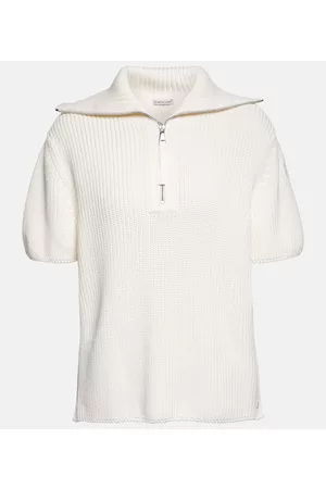 Moncler Half-zip cotton turtleneck sweater