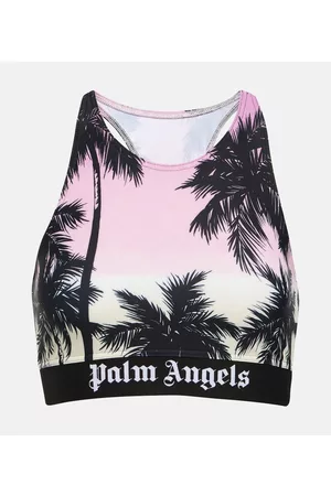 Palm Angels Kobieta Bielizna sportowa - Pink Sunset logo sports bra