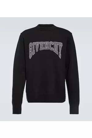 Givenchy Bluzy Grube - Logo wool and cashmere sweatshirt