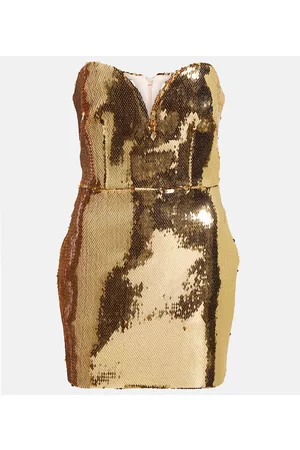 ALEX PERRY Keaton sequined strapless minidress