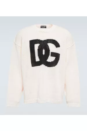 Dolce & Gabbana Swetry i Pulowery - Intarsia linen sweater