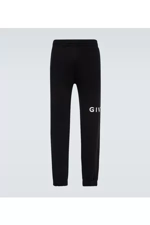 Givenchy Spodnie Dresowe - Archetype logo cotton jersey sweatpants