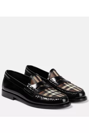 Burberry Kobieta Mokasyny - Vintage Check leather loafers