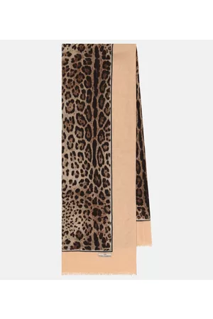 Dolce & Gabbana Kobieta Luksusowe - X Kim leopard-print scarf