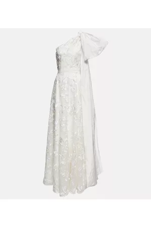 Erdem Kobieta Sukienki koktajlowe i wieczorowe - Bridal Hanne embroidered organza gown