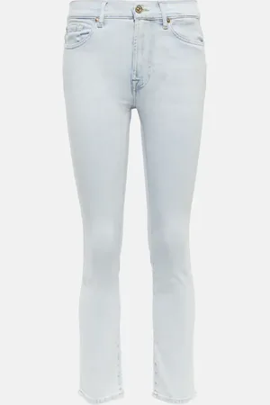 7 for all Mankind Roxanne mid-rise slim jeans