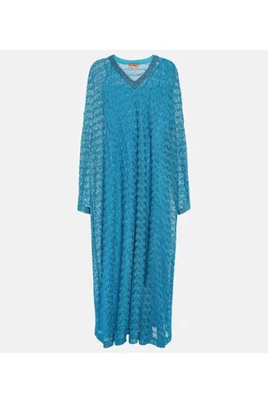 Missoni Kobieta Swetry i Pulowery - Zig-zag metallic knit kaftan