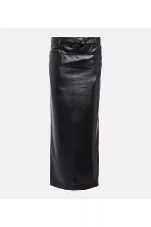 AYA MUSE Kobieta Spódnice skórzane - Elfi faux leather maxi skirt
