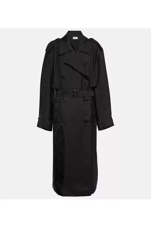 Saint Laurent Kobieta Płaszcze Trencze - Satin trench coat