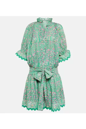 Juliet Dunn Kobieta Sukienki Bawełniane - Floral cotton poplin shirt dress
