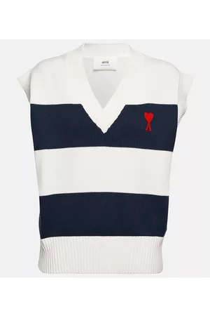 Ami Kobieta Tank topy - Ami de CÅur striped sweater vest