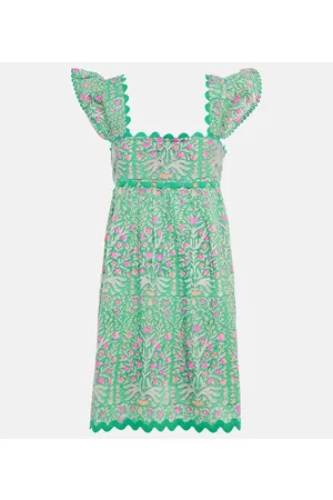 Juliet Dunn Kobieta Sukienki z nadrukiem - Printed cotton poplin minidress