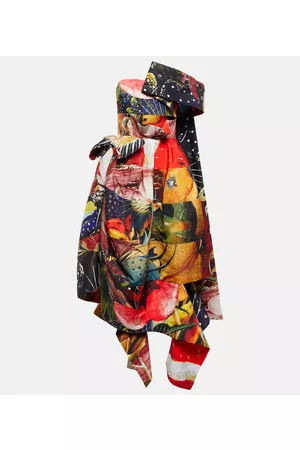 Alexander McQueen Kobieta Luksusowe - Printed strapless gown