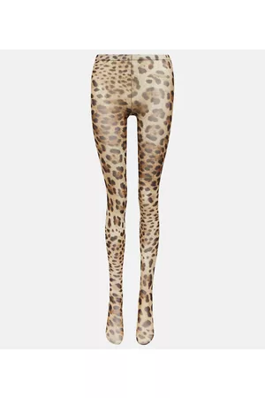 Dolce & Gabbana Kobieta Bielizna - Leopard-print tights