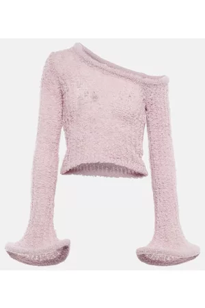 Acne Studios Kobieta Bez ramiączek - Off-shoulder wool-blend sweater