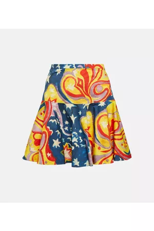 Marni Kobieta Spódnice z nadrukiem - Printed cotton miniskirt