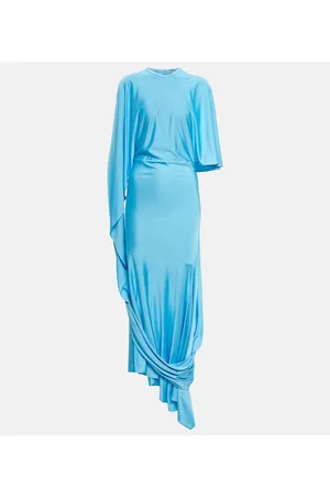 Stella McCartney Kobieta Sukienki asymetryczne - Draped asymmetric maxi dress