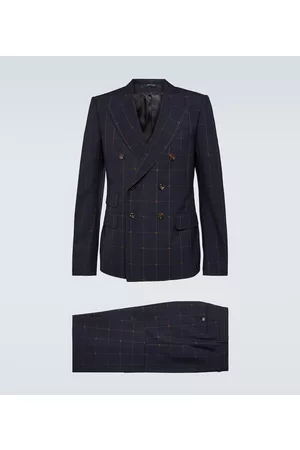 Gucci Garnitury - Checked wool suit