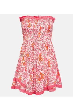 POUPETTE ST BARTH Kobieta Sukienki bez ramiączek - Claire floral bandeau minidress