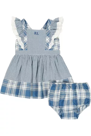 Ralph Lauren Sukienki Bawełniane - Baby checked cotton dress
