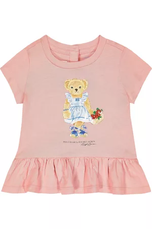 Ralph Lauren Sukienki Bawełniane - Baby Polo Bear cotton dress