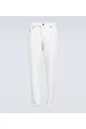 Brunello Cucinelli Rurki i Slim Fit - Embroidered slim jeans
