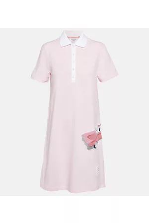 Thom Browne Kobieta Sukienki Bawełniane - Cotton polo minidress